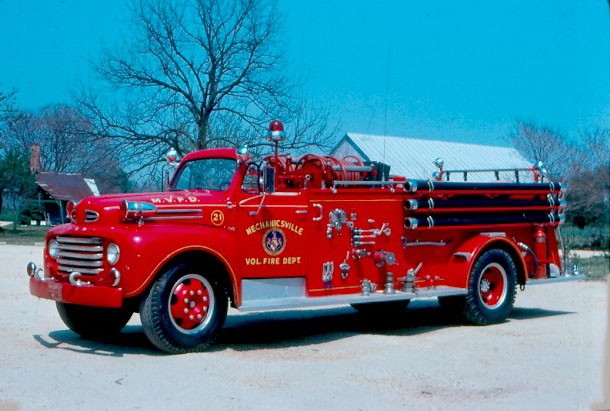 Engine 21 was purchased in 1950 and saw service up until the late 80's as the department upgraded its fleet of apparatus. The department is about to send this piece out and have it rebuilt to coincide with our 75th Anniversary in 2009. 